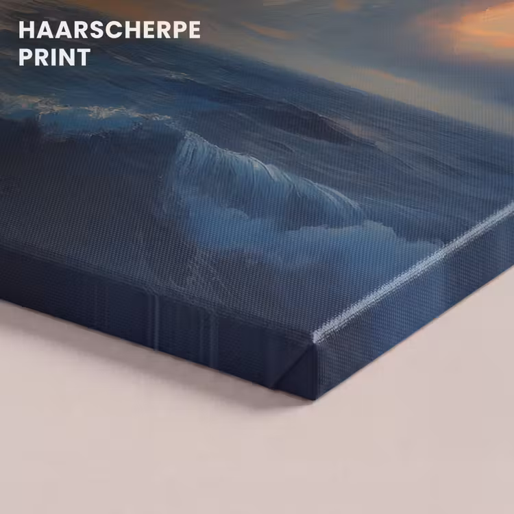 Canvas schilderij - Meeuwen - Zee - Wolken -Blauw — 5