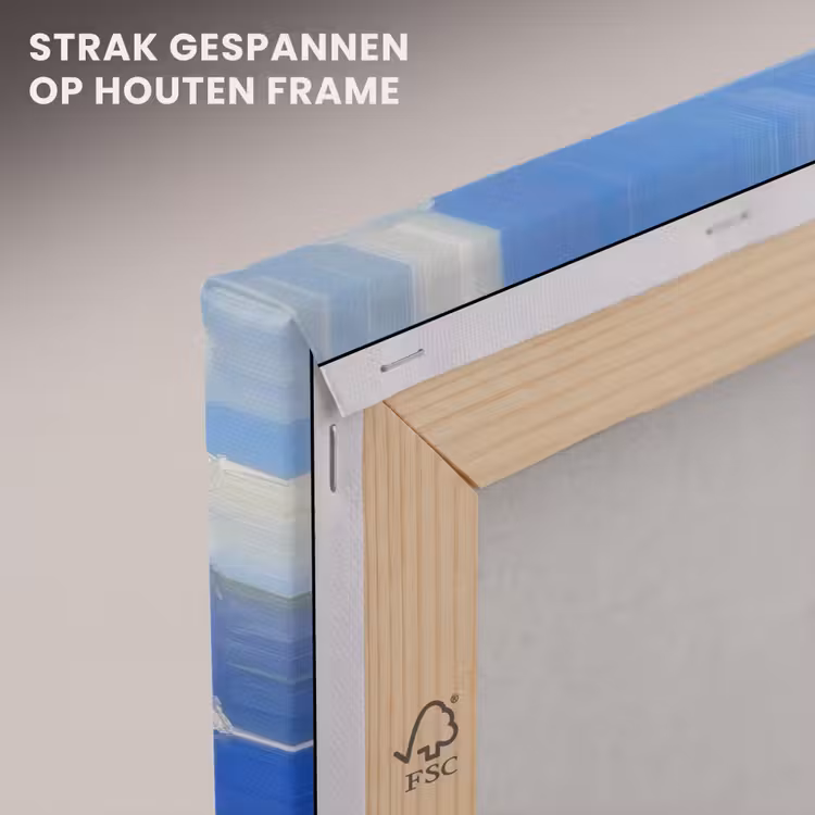 Canvas schilderij - Trap - Huizen - Berglandschap - Zee — 7