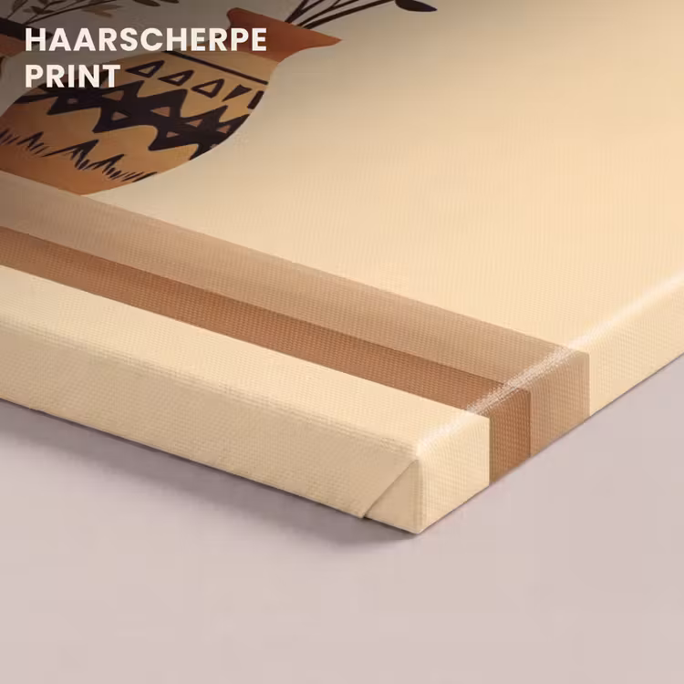 Canvas schilderij - Vazen - Bloemen - Bladeren - Minimalistisch — 5