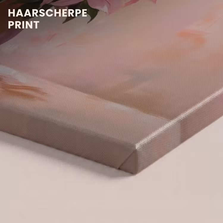 Canvas schilderij - Vaas - Bloemen - Roze — 5