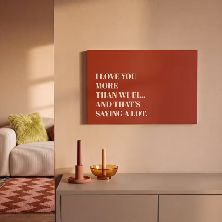 Canvas schilderij - Rood - Quote - Liefde — 2