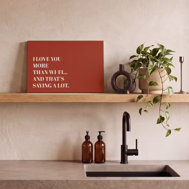 Canvas schilderij - Rood - Quote - Liefde — 4
