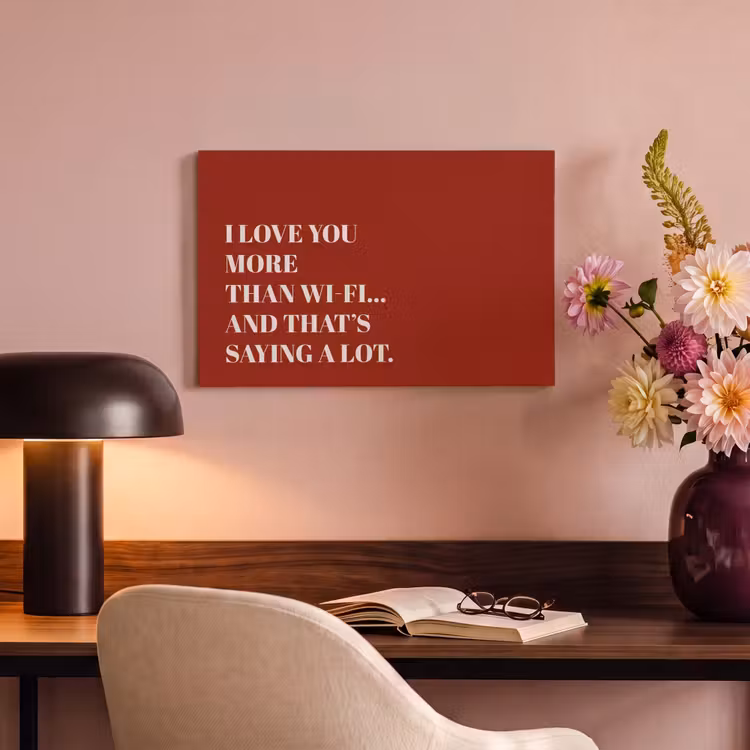 Canvas schilderij - Rood - Quote - Liefde — 6