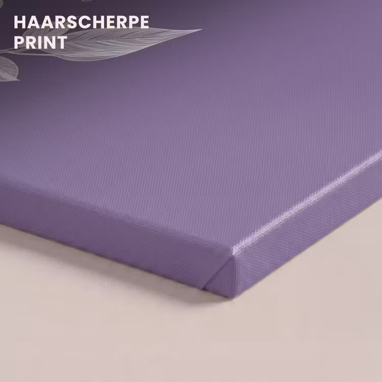 Canvas schilderij - Tak - Sierlijk - Bladeren - Minimalistisch — 5