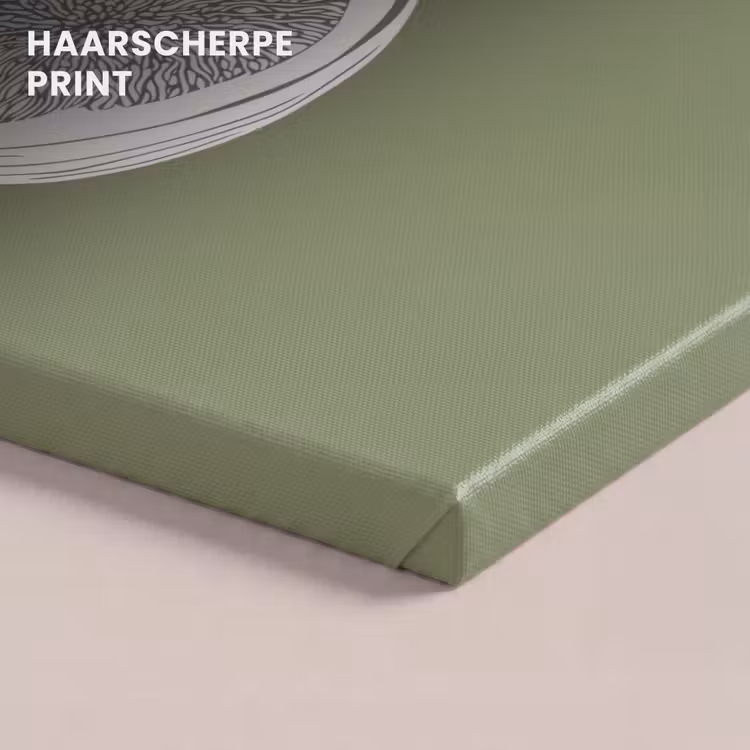 Canvas schilderij - Vijgen - Minimalistisch - Getekend - Mosgroen — 5