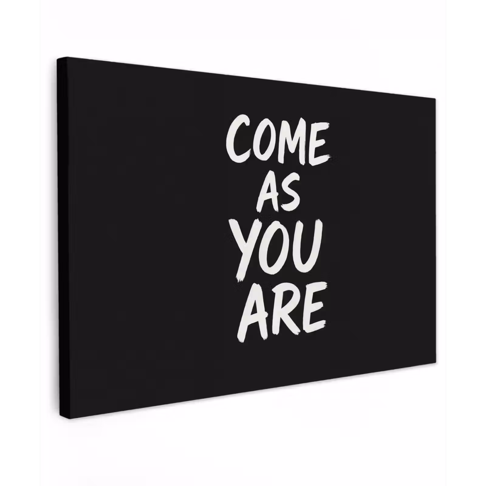 Canvas schilderij - Quote - Zwart - Simpel — 1