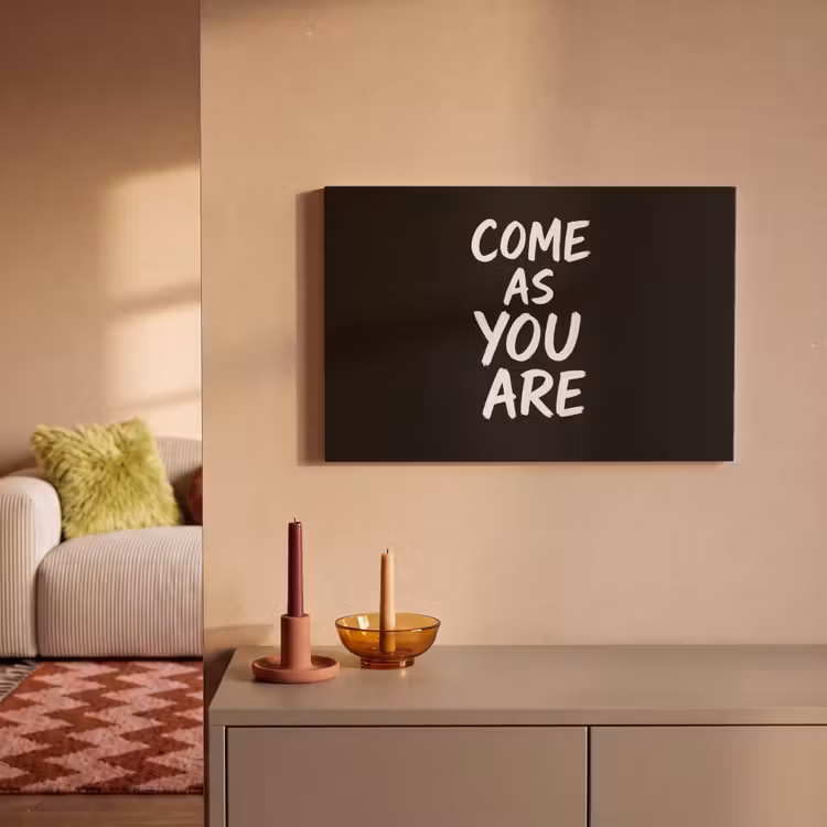 Canvas schilderij - Quote - Zwart - Simpel — 2