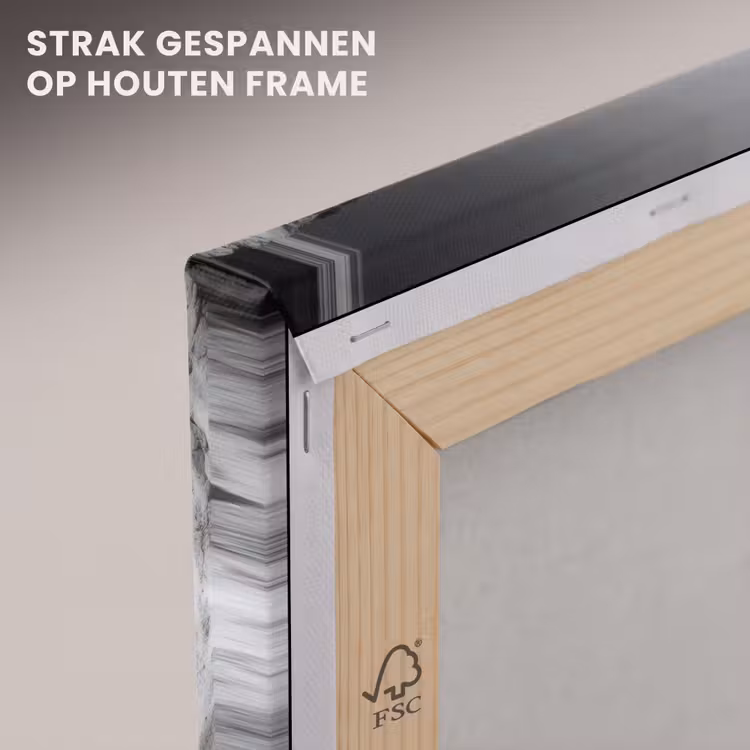 Canvas schilderij - Strand - Klif - Golven - Voetstappen — 7
