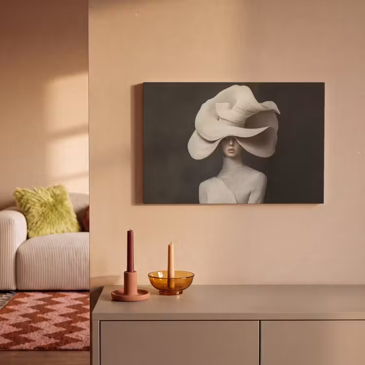 Canvas schilderij - Modern - Vrouw - Hoed — 2