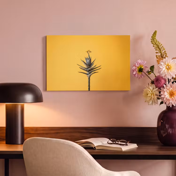 Canvas schilderij - Plant - Minimalistisch - Bloem - Geel — 6