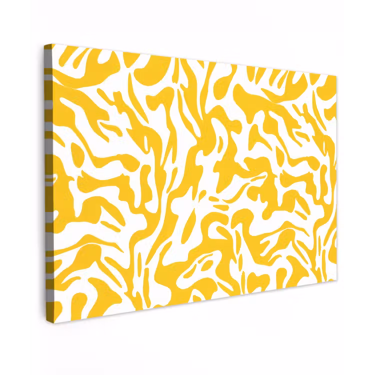 Canvas schilderij - Vormen - Wit - Abstract — 1