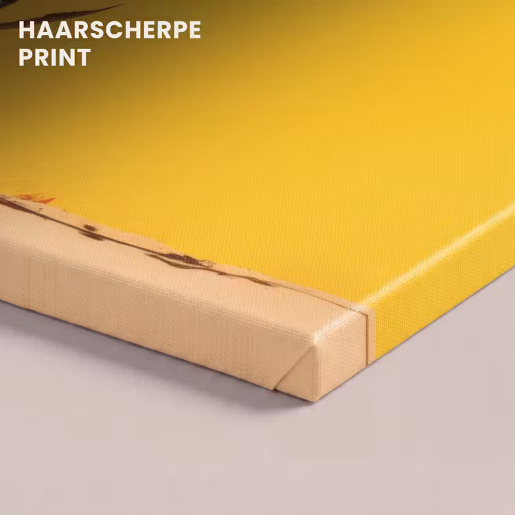 Canvas schilderij - Zand - Plant - Geel - Minimalitisch — 5
