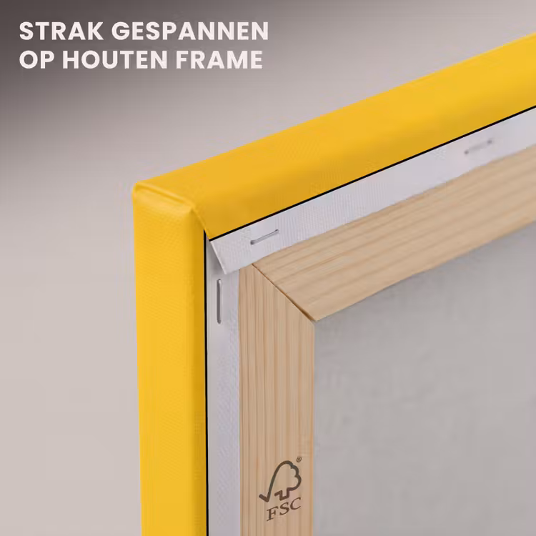 Canvas schilderij - Zand - Plant - Geel - Minimalitisch — 7