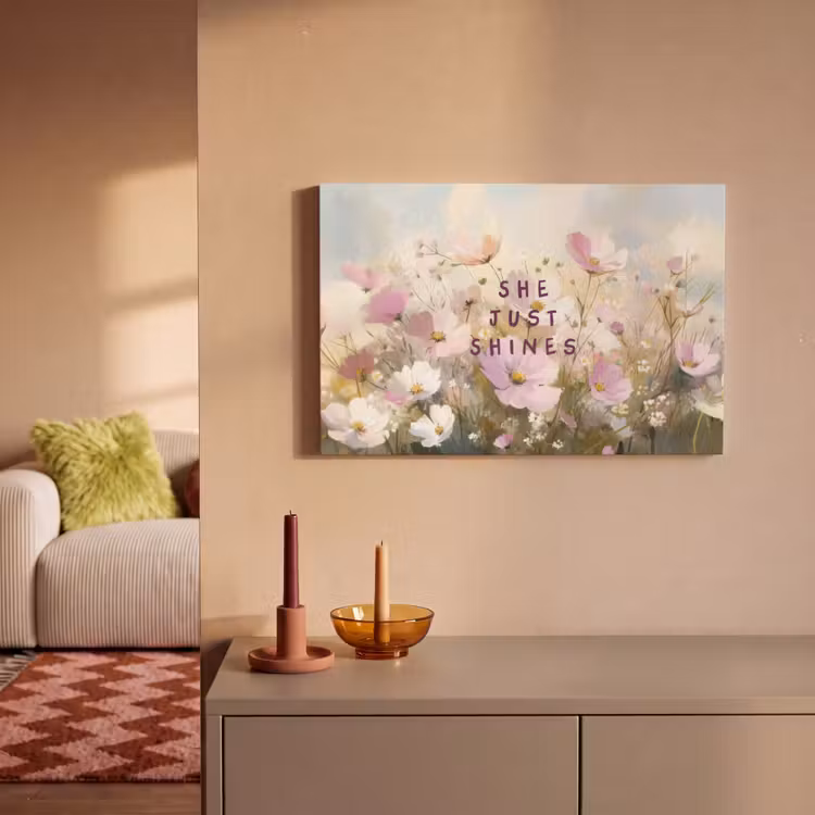 Canvas schilderij - Quote - Bloemen - Schilderachtig — 2