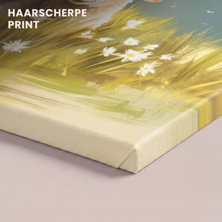 Canvas schilderij - Schaap - Weide - Groen — 5