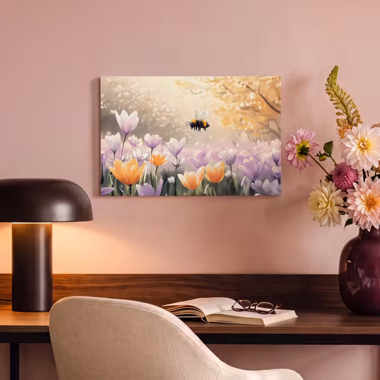 Canvas schilderij - Viooltjes - bij - Zonlicht — 6