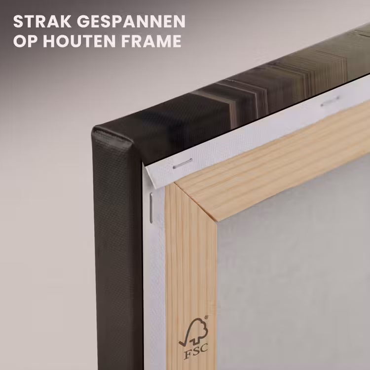 Canvas schilderij - Strik - Beige - Witte - Wijn — 7