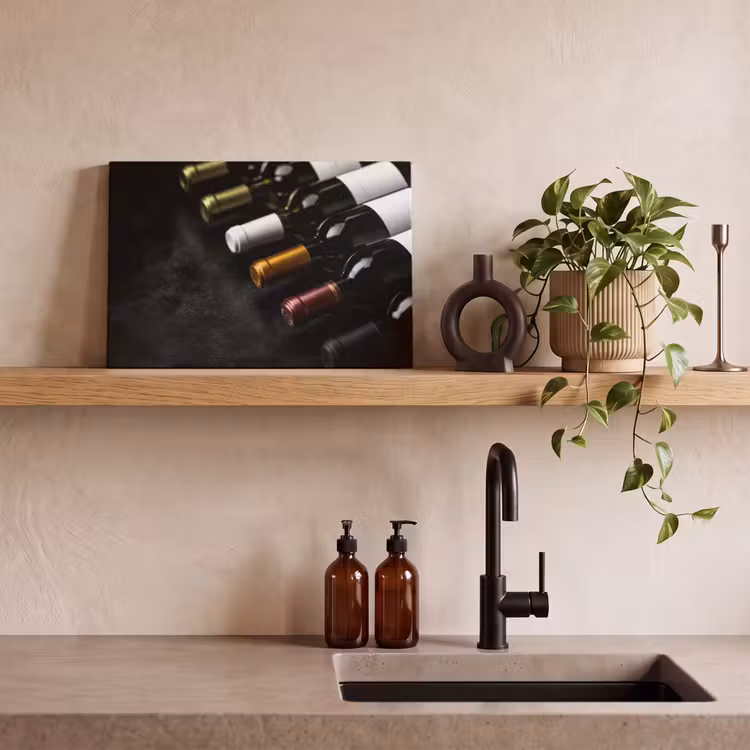 Canvas schilderij - Wijn - Flessen - Variatie - Smaken — 4