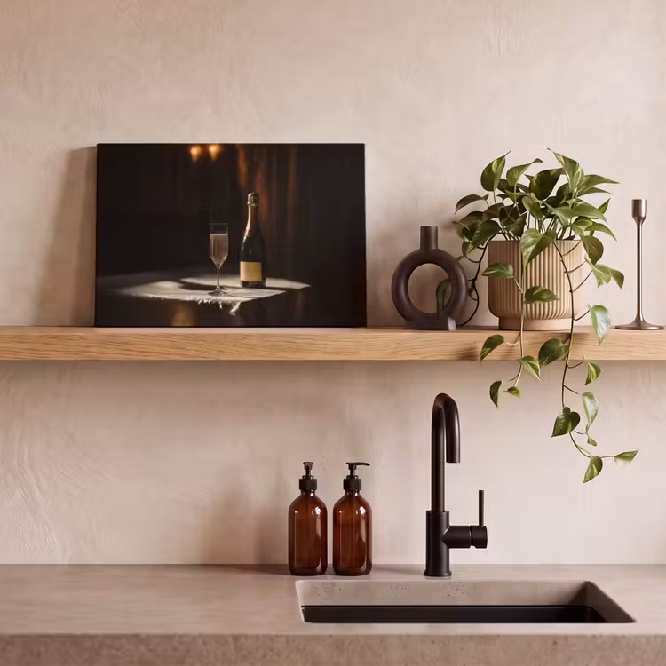 Canvas schilderij - Prosecco - Bubbels - Sfeervol - Drank — 4