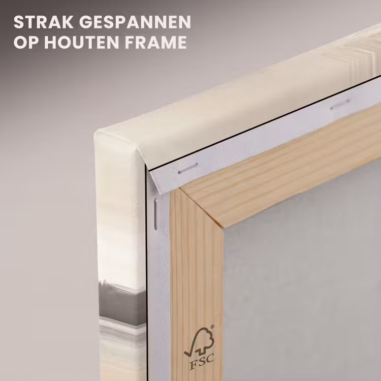 Canvas schilderij - Meer - Water - Natuur - Beige — 7