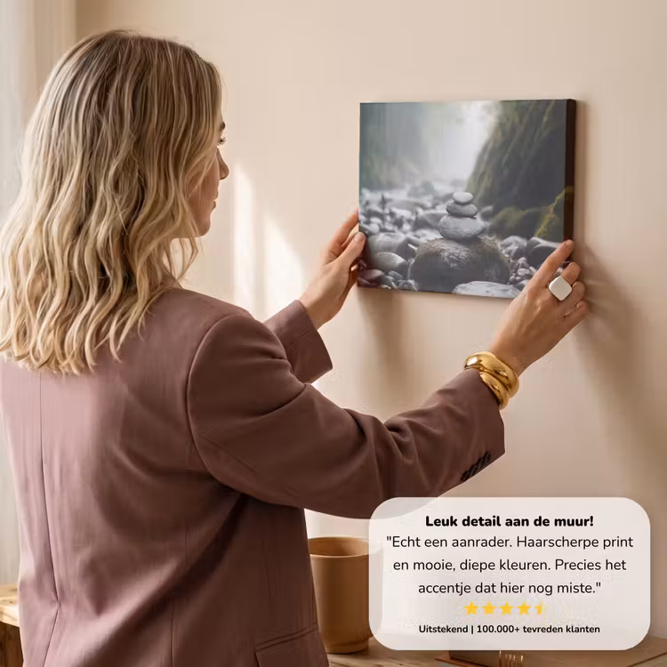 Canvas schilderij - Stenen - Stapel - Natuur — 3