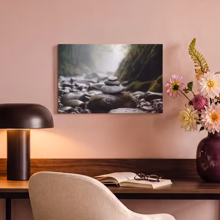 Canvas schilderij - Stenen - Stapel - Natuur — 6