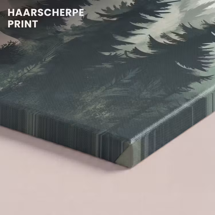 Canvas schilderij - Pad - Bomen - Bos - Illustratie — 5