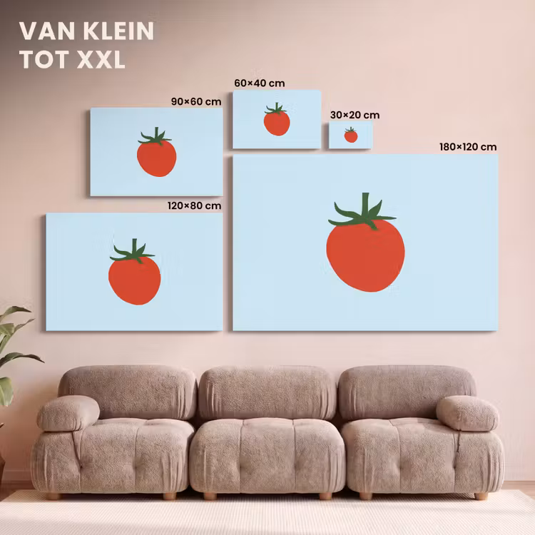 Canvas schilderij - Rood - Tomaat - Groente — 7