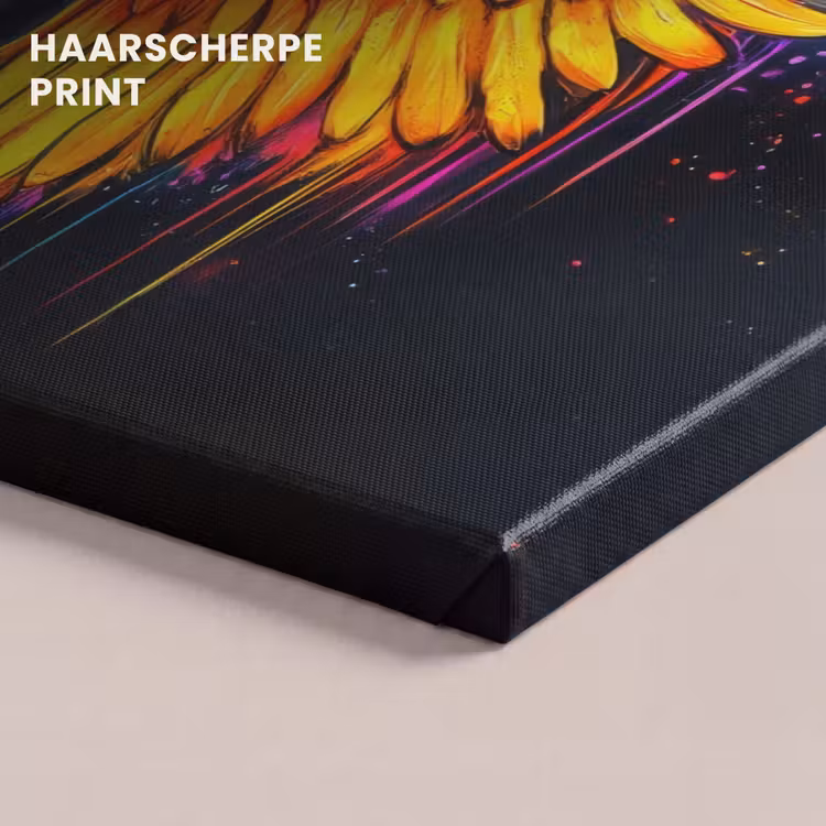 Canvas schilderij - Regenboogkleuren - Vleugels - Magisch — 5