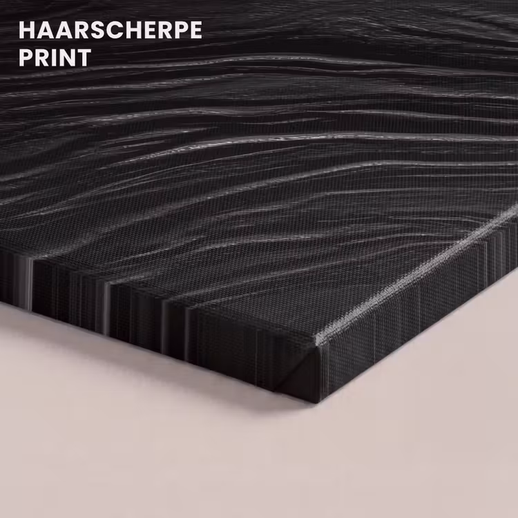 Canvas schilderij - Zwart - Abstract - Hout — 5