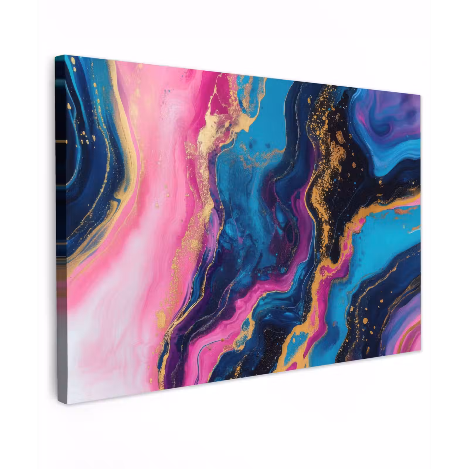 Canvas schilderij - Marmer - Modern - Goud — 1