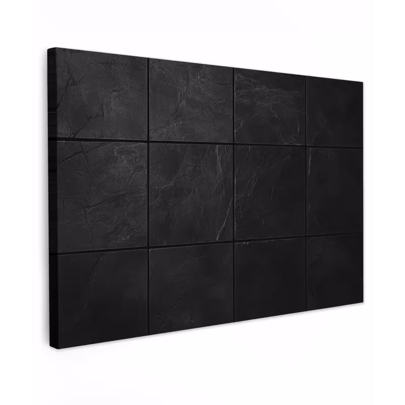 Canvas schilderij - Zwart - Tegels — 1