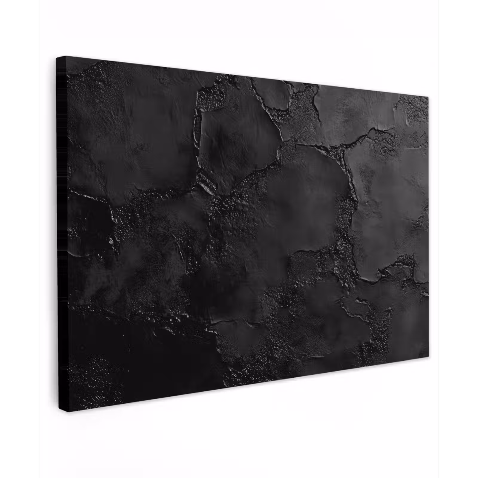 Canvas schilderij - Zwart - Verf — 1