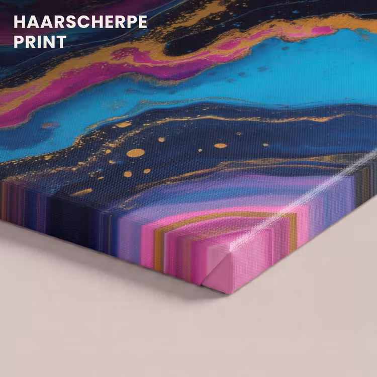 Canvas schilderij - Marmer - Modern - Goud — 5