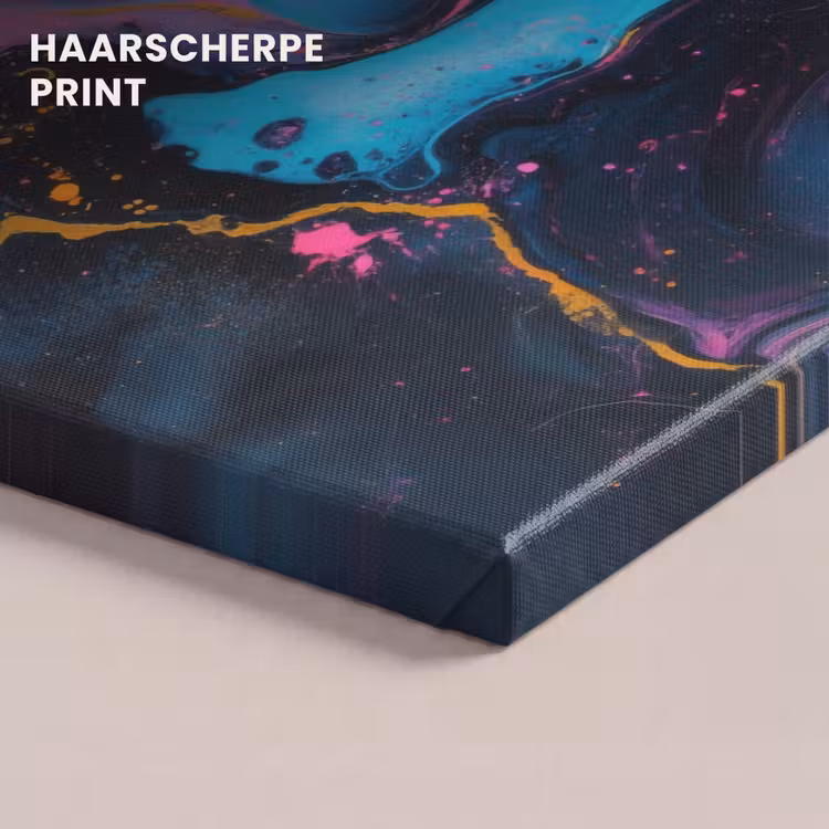 Canvas schilderij - Modern - Marmer - Oranje — 5