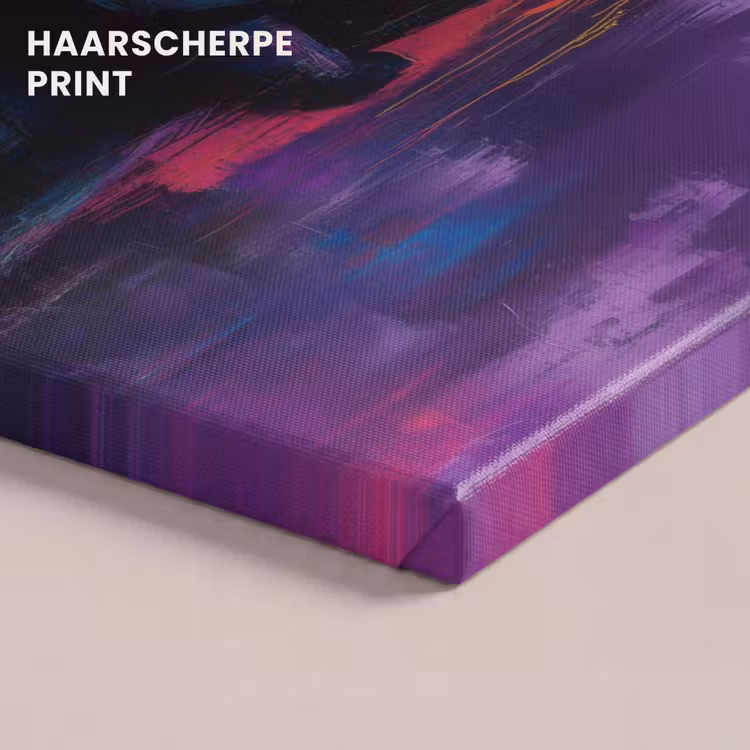 Canvas schilderij - Omarmen - Lichamen - Paars — 5