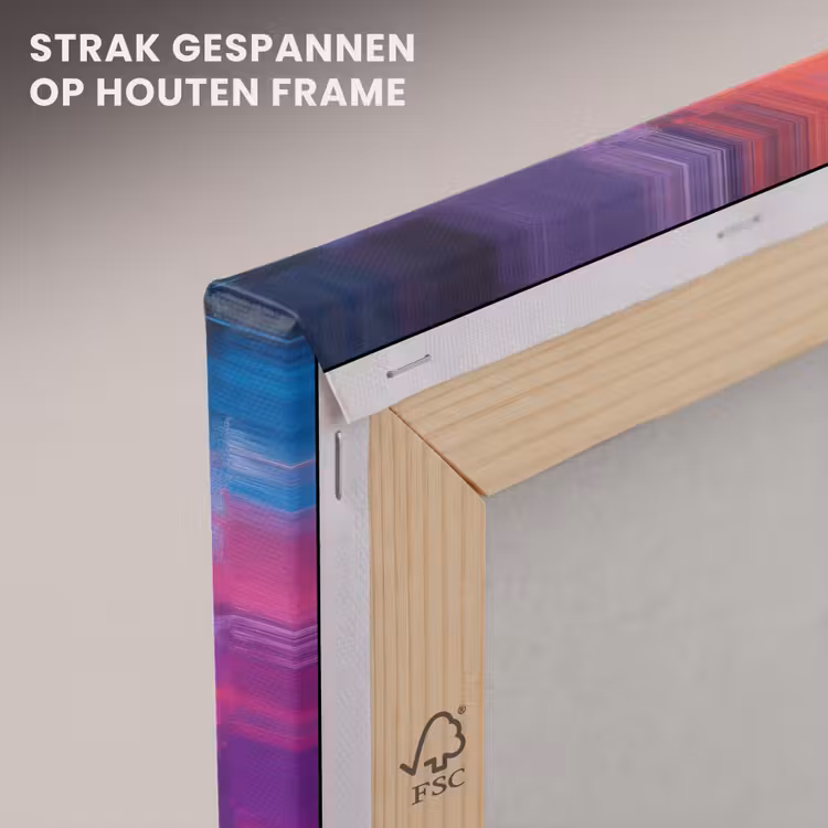 Canvas schilderij - Omarmen - Lichamen - Paars — 7