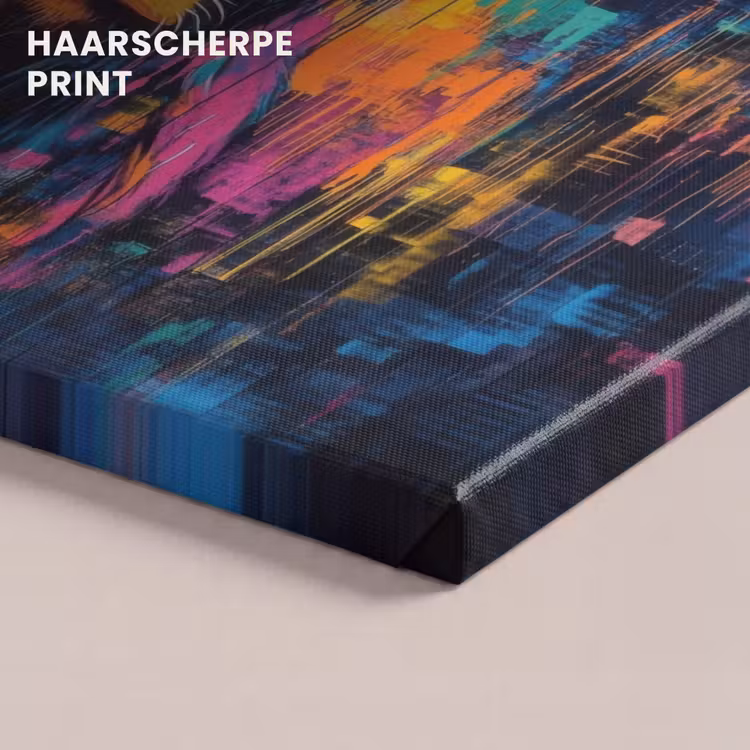 Canvas schilderij - Schotse Hooglander - Abstract - Kleurrijk — 5