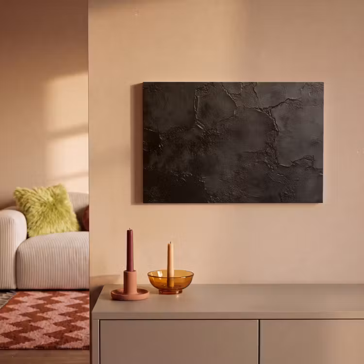 Canvas schilderij - Zwart - Verf — 2