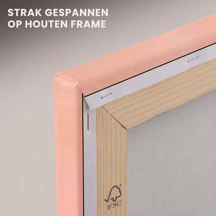 Canvas schilderij - Kat - Pompoen - Roze — 7