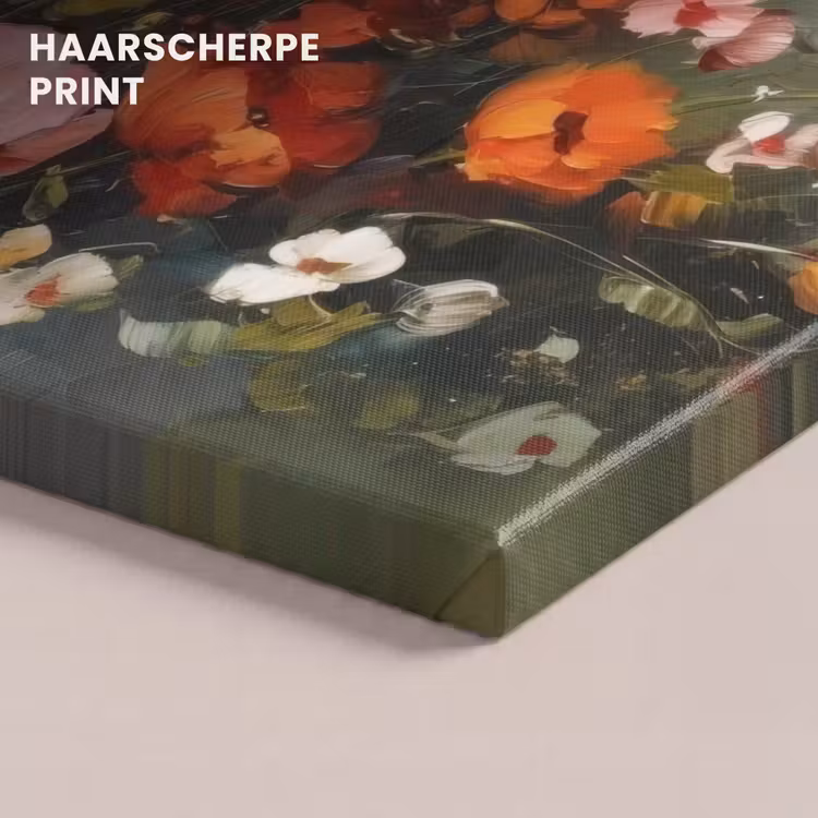 Canvas schilderij - Vrolijk boeket - Dynamisch - Subtiele kleurspatten — 5