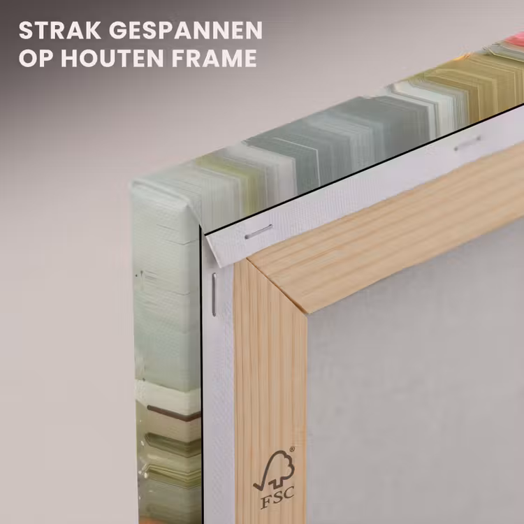 Canvas schilderij - Vrolijk boeket - Dynamisch - Subtiele kleurspatten — 7