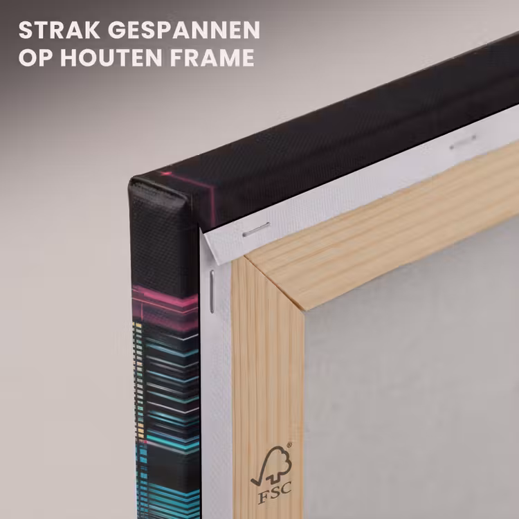 Canvas schilderij - Stad - Gebouwen - Zon - Geel — 7