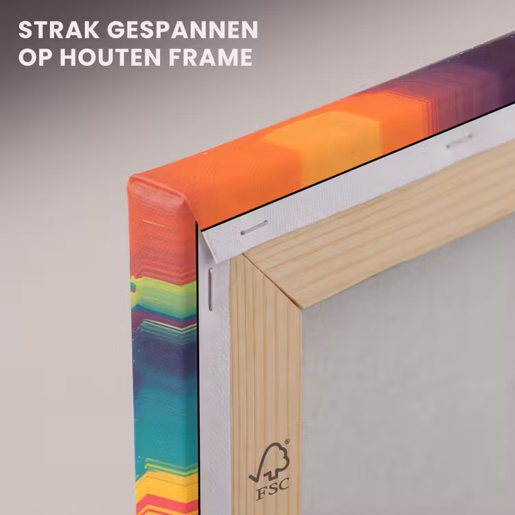 Canvas schilderij - Sterren - Bergen - Kleurrijk — 7