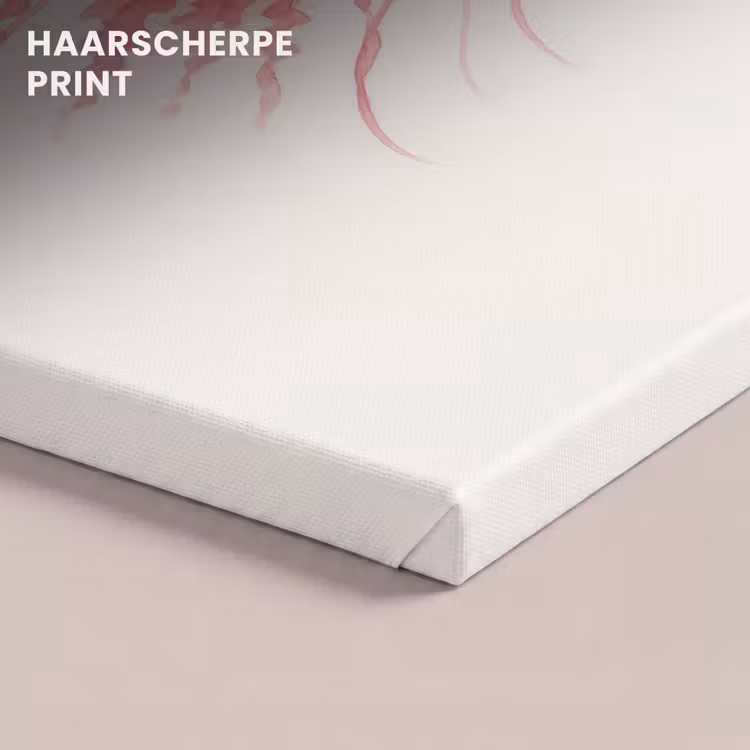 Canvas schilderij - Kwal - Tentakels - Roze — 5