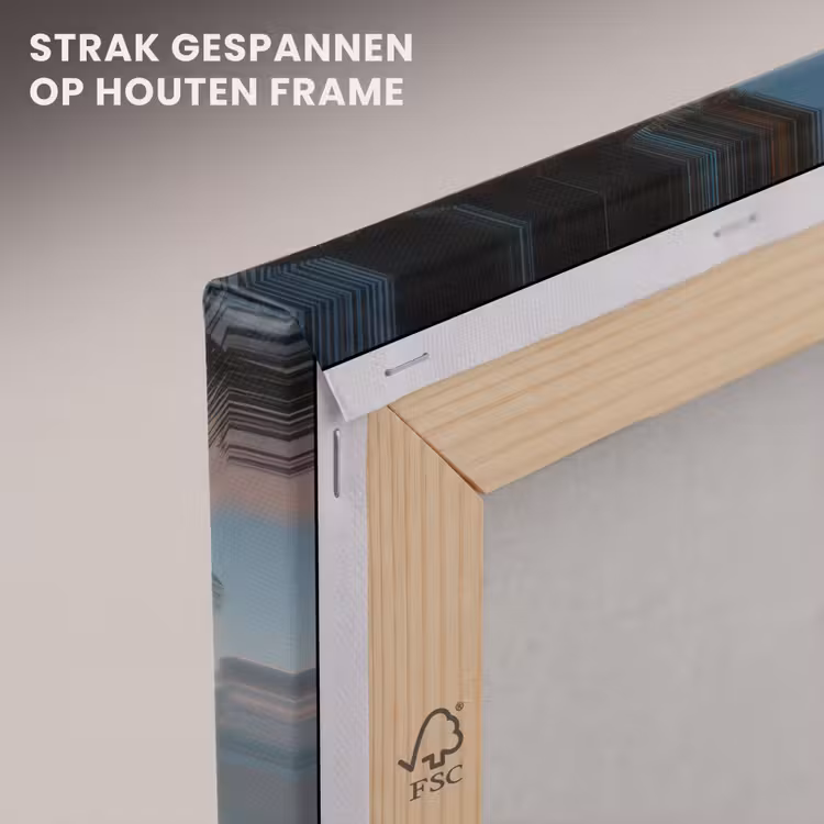 Canvas schilderij - Palmbomen - Hangmat - Strand - Zonsondergang — 7