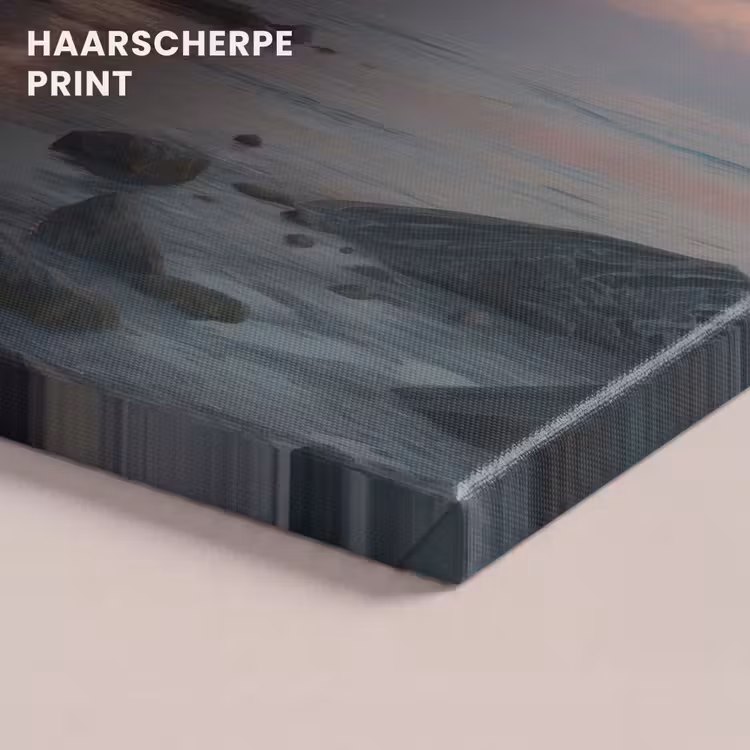 Canvas schilderij - Vuurtoren - Stenen - Water - Maan — 5