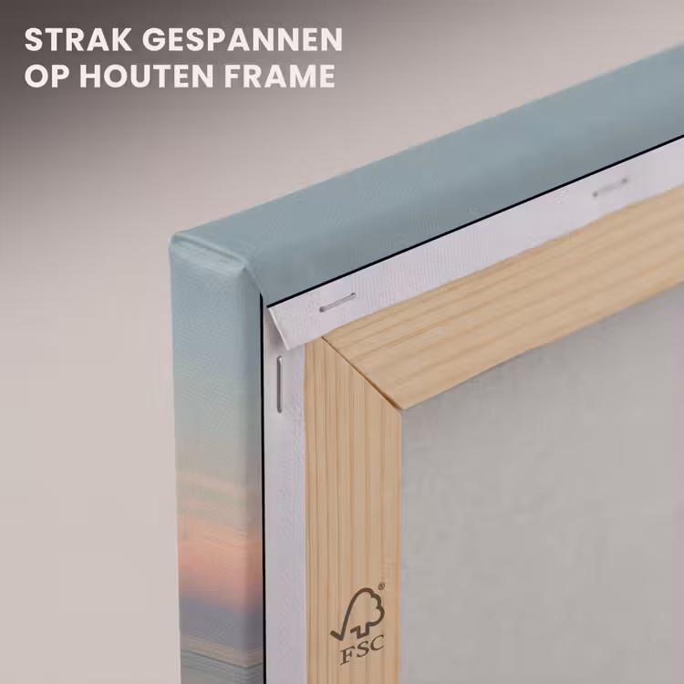 Canvas schilderij - Vuurtoren - Stenen - Water - Maan — 7