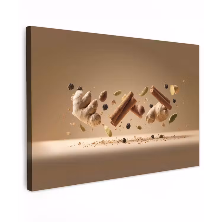 Canvas schilderij - Specerijen - Zweven dynamisch - Geurassociaties — 1