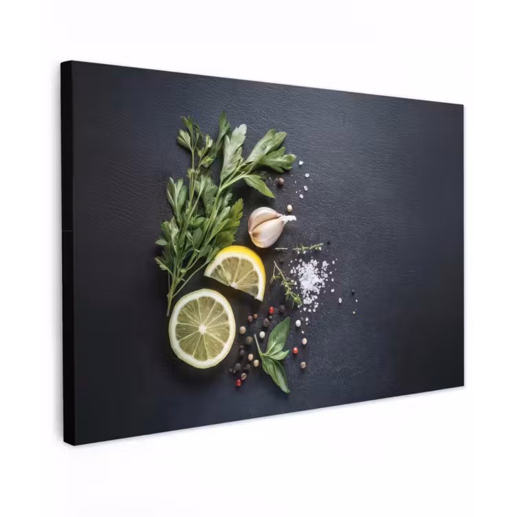 Canvas schilderij - Verse ingrediënten - Compositie - Artistiek — 1